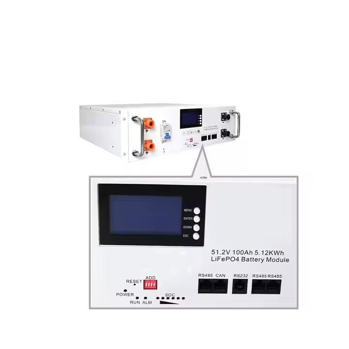 48V 100Ah 16S1P Rack-Mount Lithium Battery with BMS for Solar Energy ...