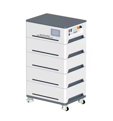 Quality 15.36kWh Stackable All-in-One Energy Storage System 5kW Hybrid Inverter 51.2V 100Ah LiFePO4 3 Modules RS485 CAN WiFi Home Solar Backup Power factory