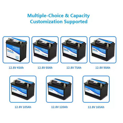 Auto Car Start-Stop Lifepo4 Lithium Battery D2360LT2 Built In BMS 12.8V 60ah 900CCA for Family Cars and Light Trucks