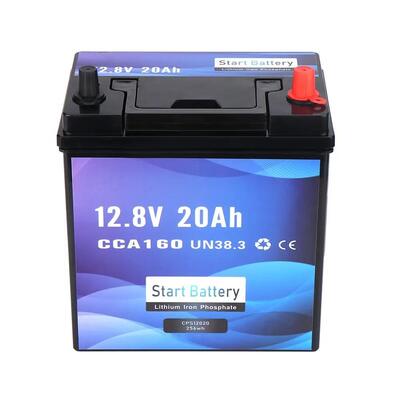 quality 12V 20Ah LiFePO4 Starting Battery 4000+ Cycles Bluetooth Marine Car RV Lithium Cranking Battery With Smart BMS factory