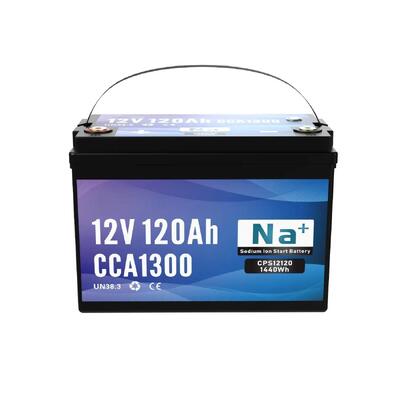 quality 12V 120Ah Sodium Ion Battery 1300CCA Bluetooth Massive Capacity Lithium Battery For Heavy Duty Truck Marine And Industrial Power Systems factory