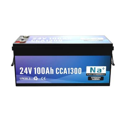 quality 24V 100Ah Sodium Ion Battery 1300CCA Bluetooth Industrial Grade High Voltage Lithium Battery For Heavy Equipment Marine And Large Backup Systems factory