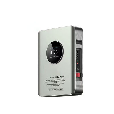 quality YF51100 WM Wall Mount LiFePO4 Battery 5.12kWh Solar Storage Battery With LCD Display And Smart BMS For Home Backup Off-Grid And Self-Consumption factory
