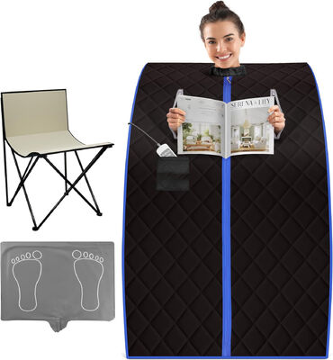 quality OEM ODM Factory Direct Portable Negative Ion Sauna with Tourmaline Stones Wholesale Far Infrared Heating Detox Spa with 6 Carbon Fiber Panels factory