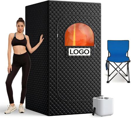 quality OEM ODM Factory Direct Portable Sauna with Carbon Fiber & Ceramic Heating – Wholesale Home Spa with RGB Mood Lighting and Foldable Chair factory