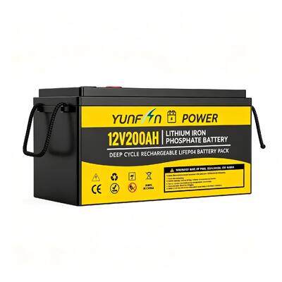 quality LiFePO4 Deep Cycle Battery 12.8V 200AH 2560Wh Lithium Iron Phosphate Battery With Built-in BMS 5000 Cycles Drop-in Replacement For Lead Acid In RV Solar Marine UPS Backup Power factory