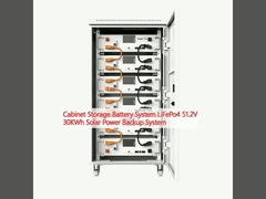 Cabinet Storage Battery System LiFePo4 51.2V 30KWh Solar Power Backup System