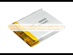 Pouch Battery Low Temperature Lithium Ion Battery Pack 3.7V 3500mAh 6500mAh 8000mAh 10000mAh Large Capacity